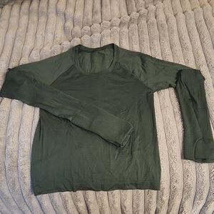 Forest Green Long Sleeve Top